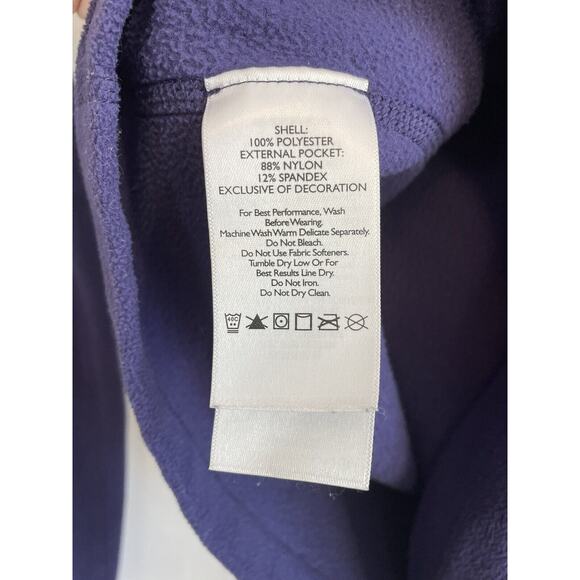 Eddie Bauer XS Fleece 1/4 Zip Pullover Shirt Navy First Ascent Sleeve Pocket - Picture 7 of 10